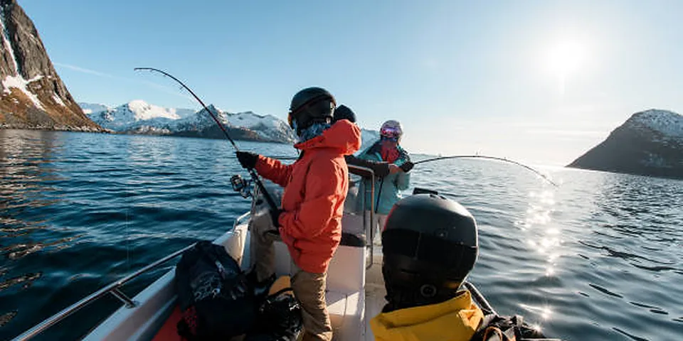Fishing rod beside a clear rocky stream with natural forest shoreline